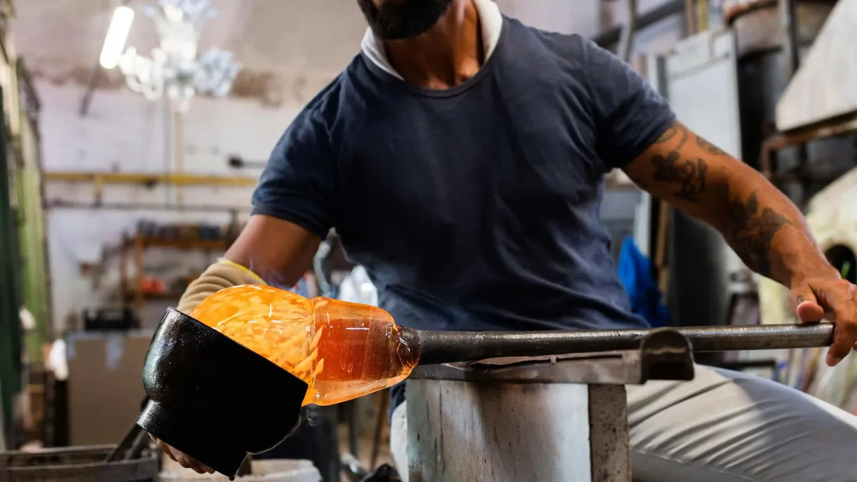 Murano und Burano: Geführte Bootstour ab Murano mit Glasbläserei