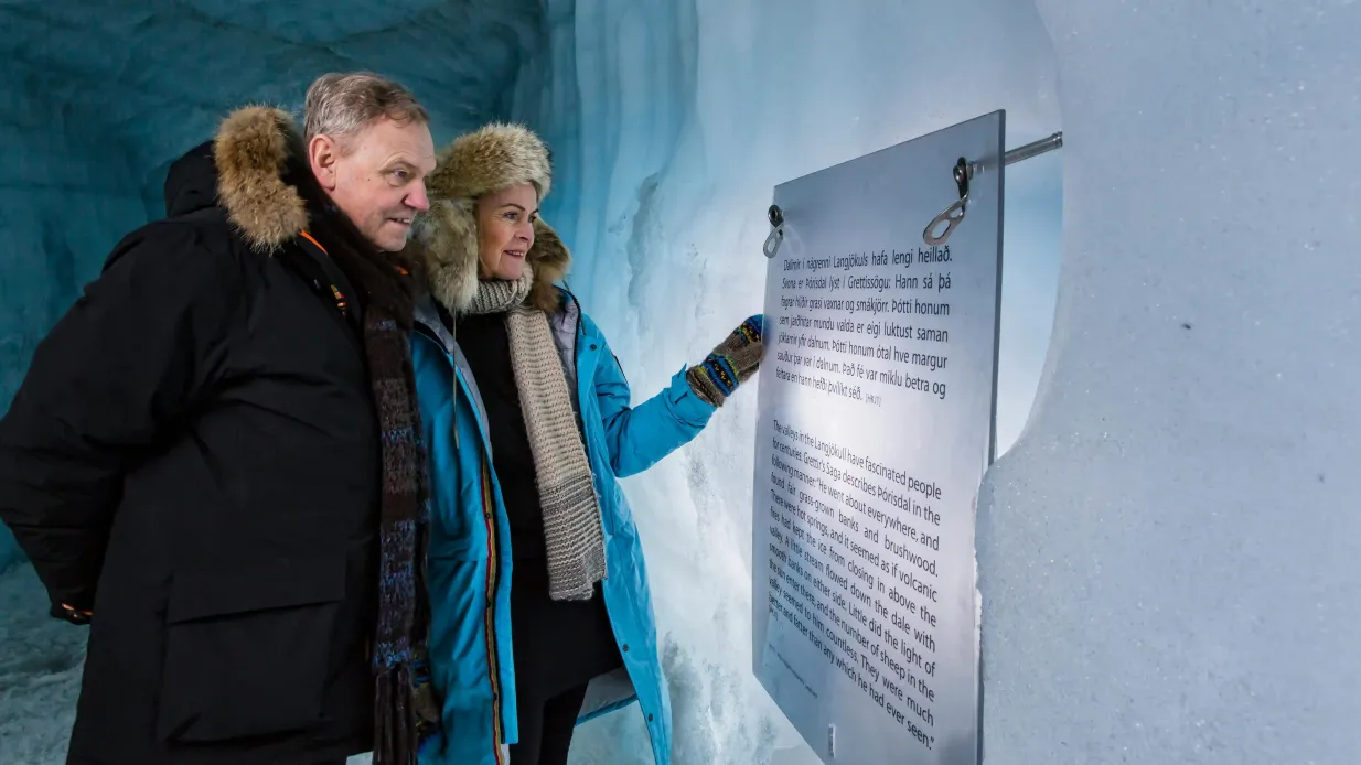 Langjökull Ghiacciaio: Tour guidato con trasporto da Húsafell