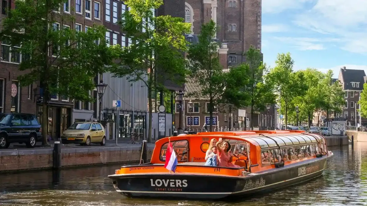 Amsterdam: Lovers Tour in barca sui canali da Leidseplein