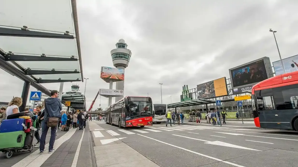 Transfert en bus vers/depuis Amsterdam Schiphol et Haarlem