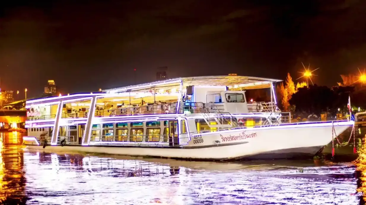 Bangkok: Crociera serale River Star Princess + Musica dal vivo