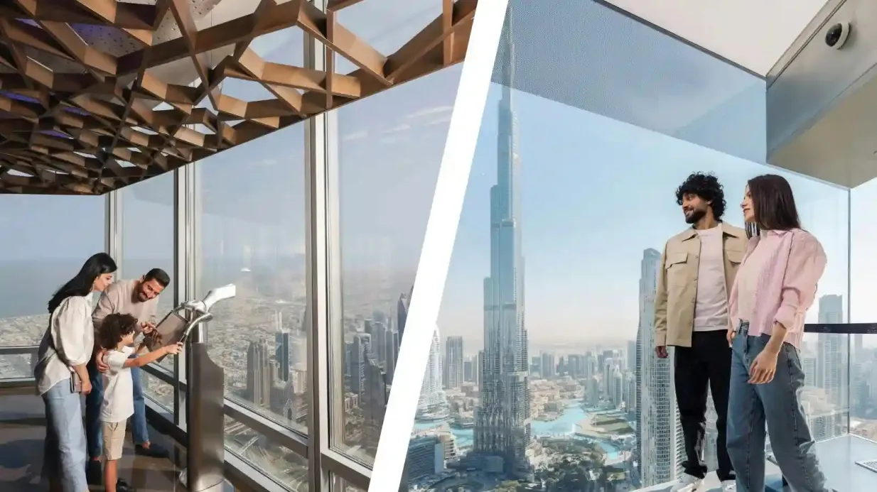 Burj Khalifa: Stufe 124/125 + Sky Views Observatorium