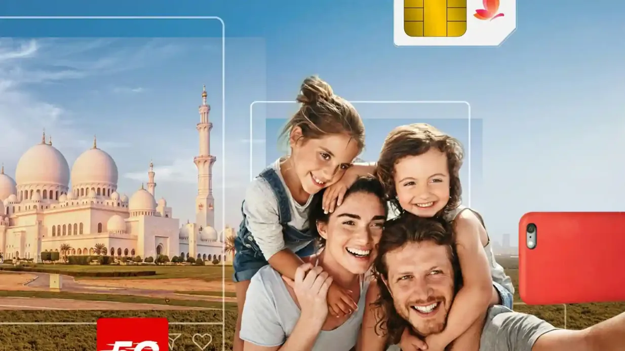 Vereinigte Arabische Emirate: 5G/4G Touristen-SIM-Karte by Etisalat