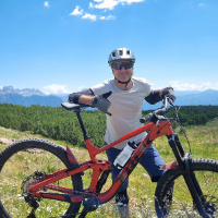 Andrés &mdash; Guide of Bolzano: MTB or E-Bike Tour to Renon Earth Pyramids, Italy